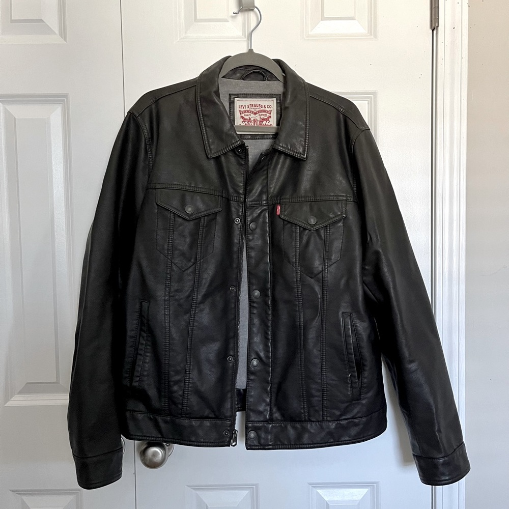 Levi’s Black Leather Jacket